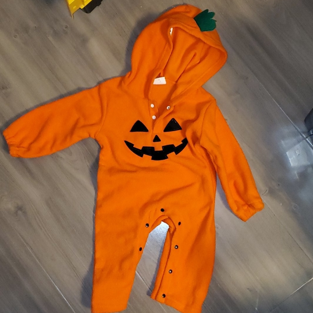 🎃Halloween Costume Pumpkin Jack O Lantern Onesie Jumper Baby 🎃